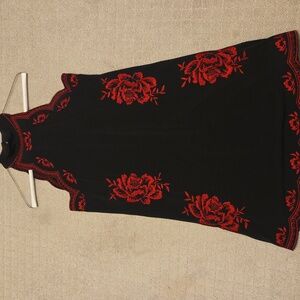 Express Elegant Black and Red Halter Dress Sz Small